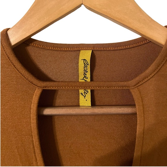 RACHEL PALLY Lianne Mustard Cut Out Keyhole Long Sleeve Dress - Picture 3 of 6